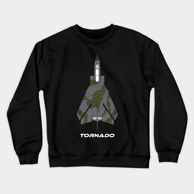 British Tornado GR1/GR4 Crewneck Sweatshirt by BearCaveDesigns